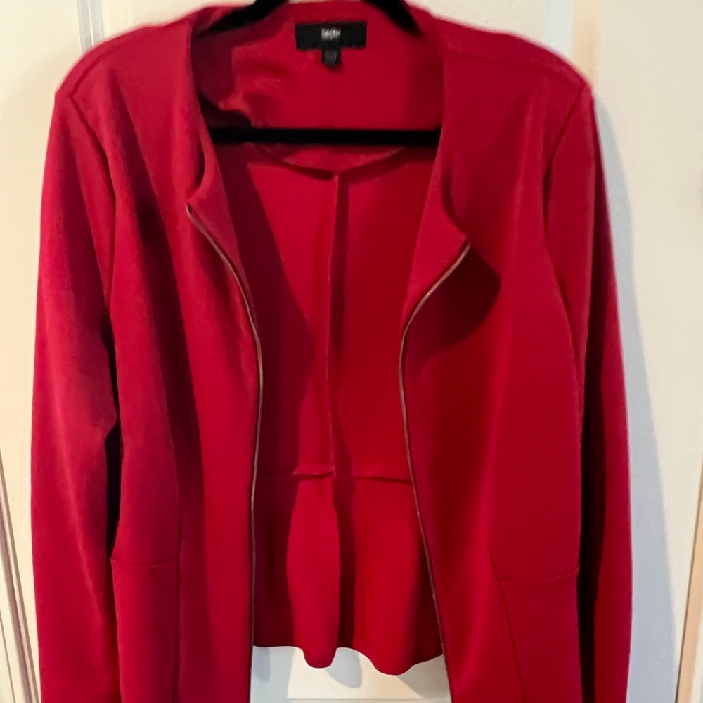 Red Massimo blazer plus-size 2X